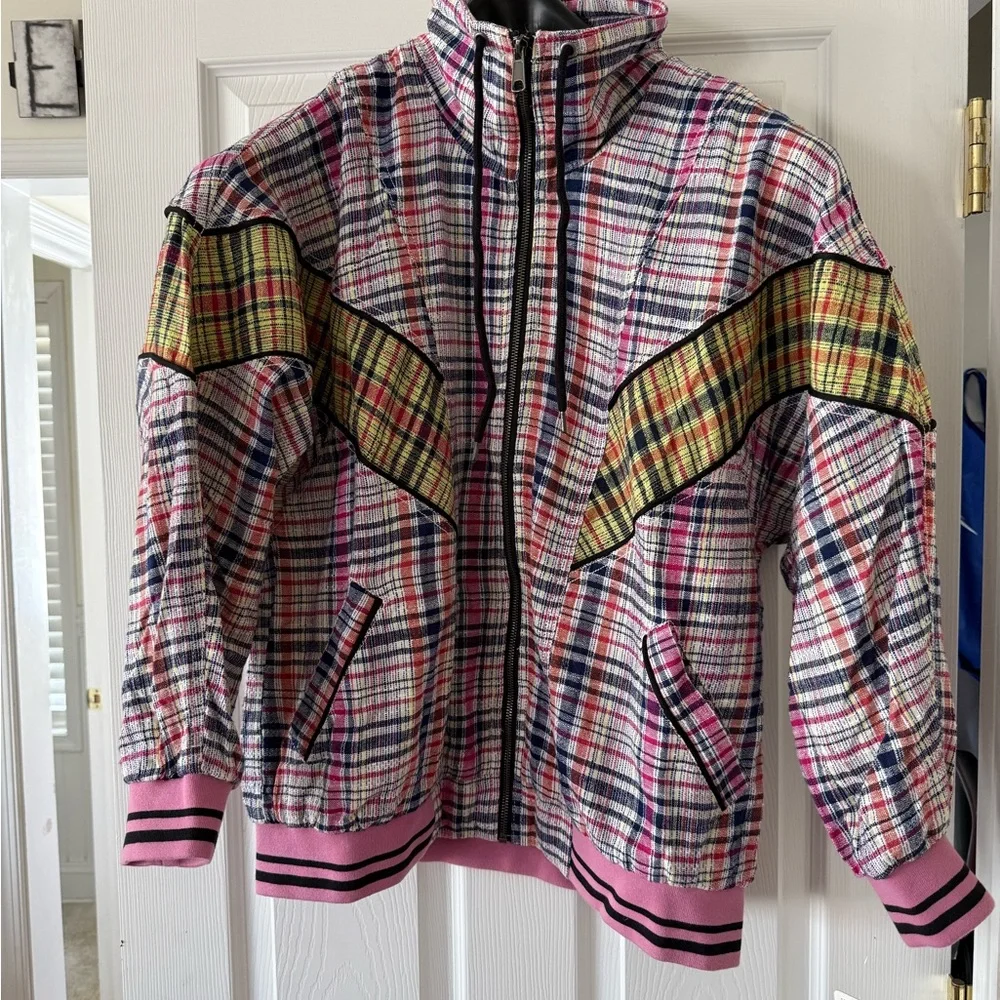 Free People We the Free Penny Track oversized cotton bomber jacket - Picture 2 of 6